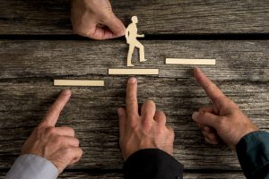 Bridge graphic connecting execution and excellence